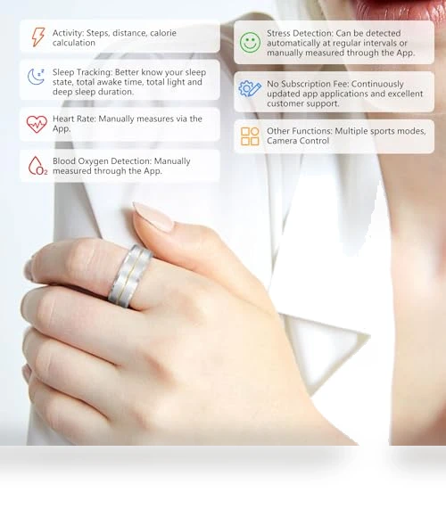 Fitness Tracker Smart Ring — Fitness Bands, GenXenon