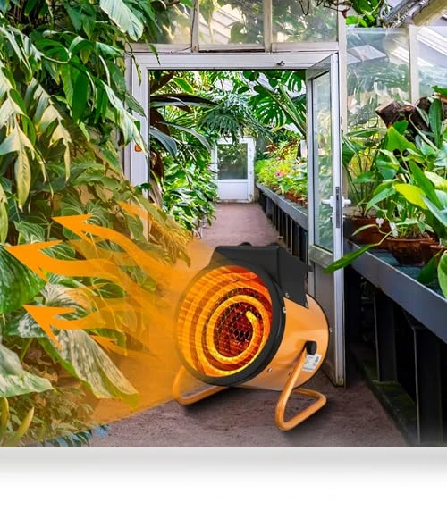 Greenhouse Heater with Digital Thermostat — Portable Heating Solutions, Gardtech