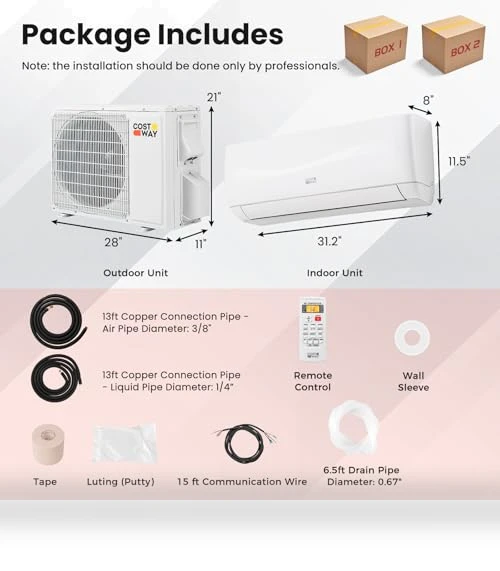 Mini Split Air Conditioner & Heater — Cooling Solutions, COSTWAY
