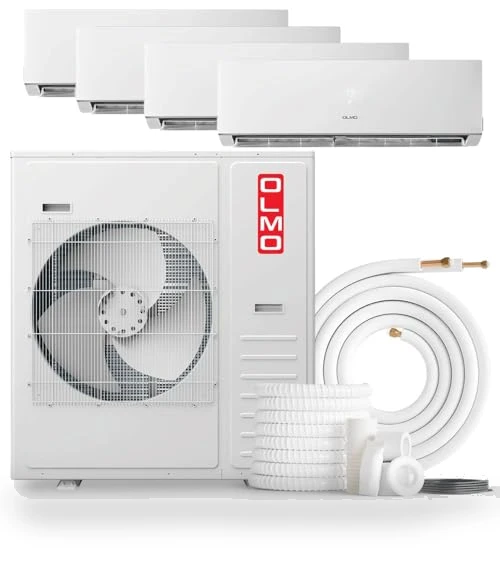 Quad Zone Wall Mount Ductless Mini Split A/C and Heater — Split-System, OLMO