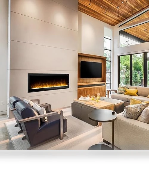 Slim Built-in Linear Electric Fireplace Heater — Electric Heating Solutions, DIMPLEX