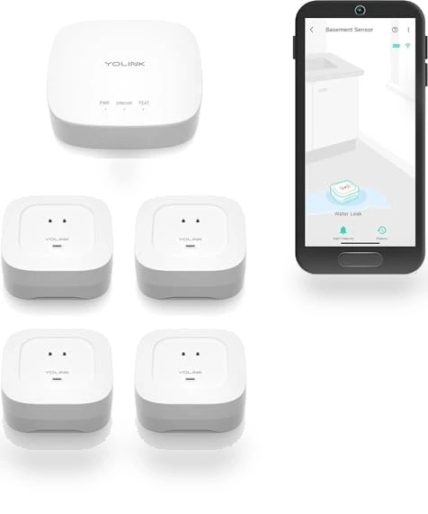 Smart Home Starter Kit: Hub & Water Leak Sensor — Water Leak Detection Systems, YoSmart