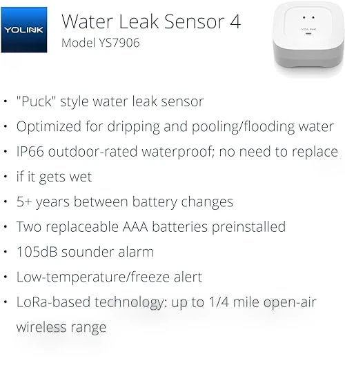 Smart Home Starter Kit: Hub & Water Leak Sensor — Water Leak Detection Systems, YoSmart
