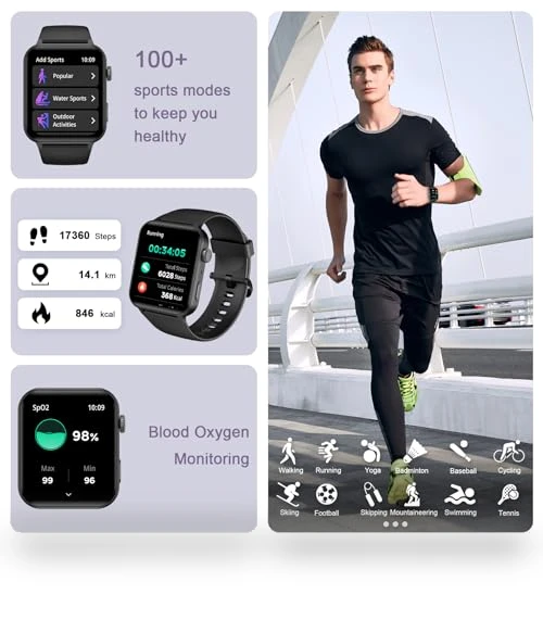 Smart Watch with HD Screen and AI Voice Assistant — Smartwatches, IOWODO