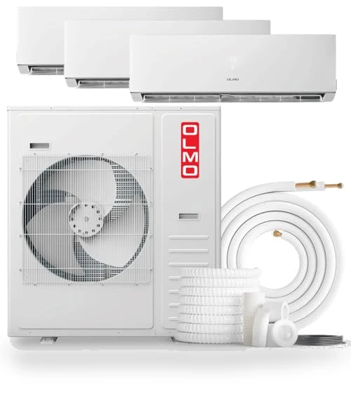 Tri Zone Wall Mount Ductless Mini Split A/C and Heater — Split-System, OLMO