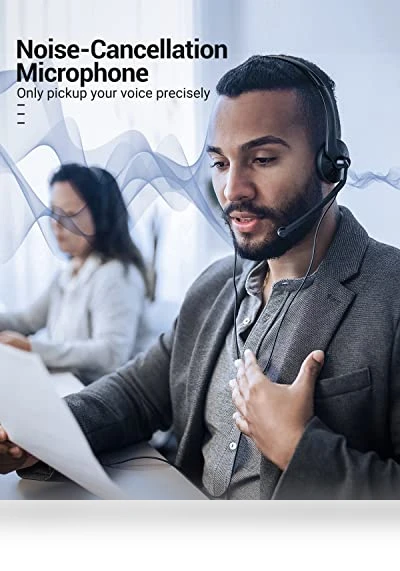 USB Headset with Microphone for PC Laptop — Headsets, FEABASK