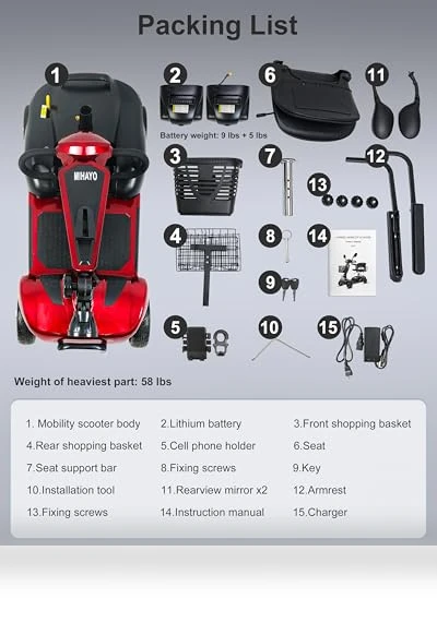 4 Wheel Mobility Scooter — Mobility Scooters, MIHAYO