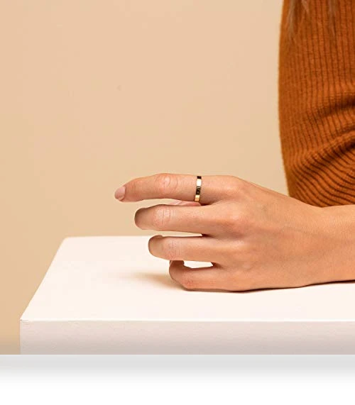 Dainty Gold Stacking Band Ring — Stacking, NOKMIT