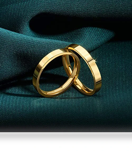 Dainty Gold Stacking Band Ring — Stacking, NOKMIT