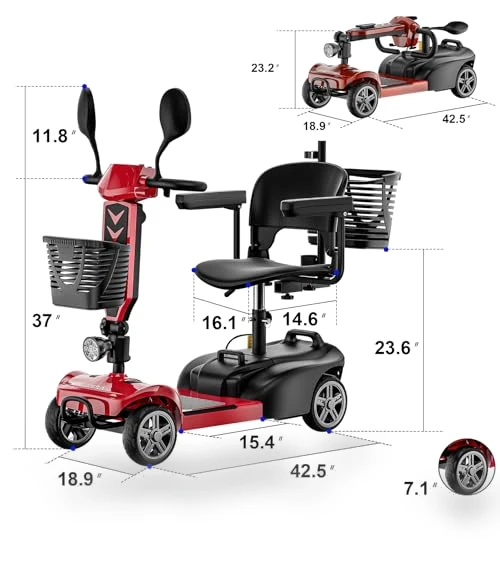 Foldable Electric Mobility Scooter — Mobility Scooters, LODSTUN