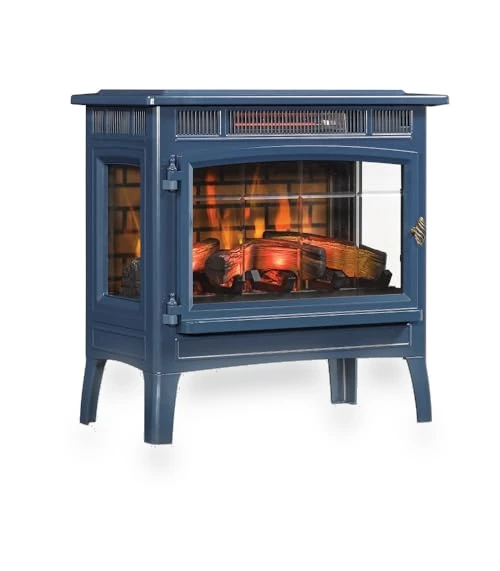 Freestanding Electric Fireplace Stove Heater with 3D Flame Effect — Electric Heating Solutions, Duraflame