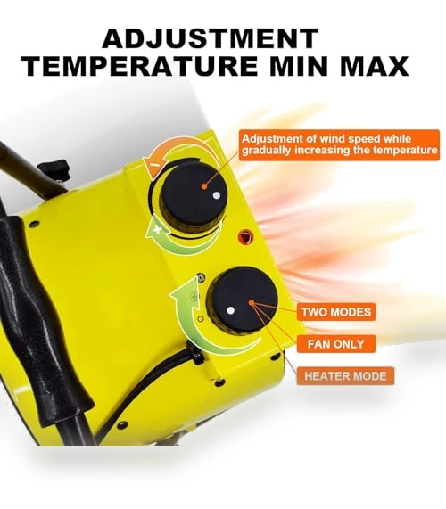 Greenhouse Heater with Adjustable Thermostatic — Portable Heating Solutions, Karveden