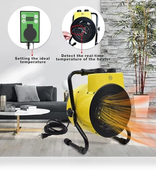 Greenhouse Heater with Adjustable Thermostatic — Portable Heating Solutions, Karveden
