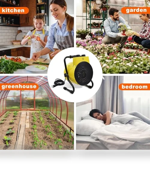 Greenhouse Heater with Adjustable Thermostatic — Portable Heating Solutions, Karveden