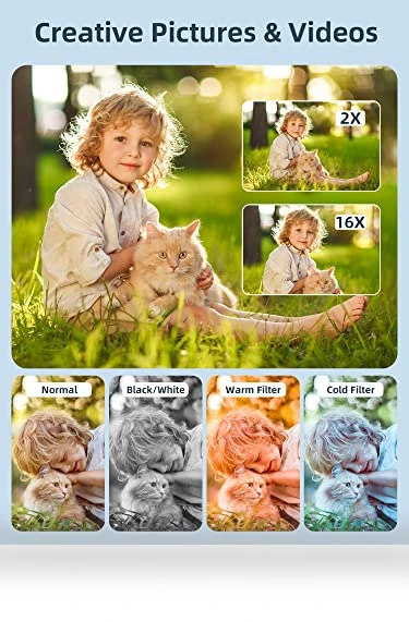 Kids Camera FHD 1080P 44MP — Compact Digital Cameras, CAMKORY