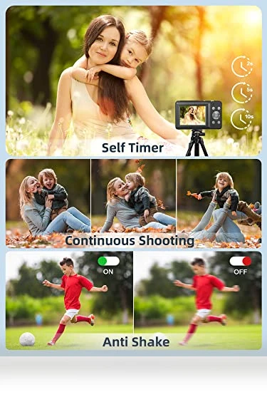 Kids Camera FHD 1080P 44MP — Compact Digital Cameras, CAMKORY