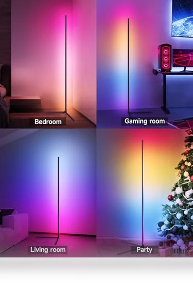 RGB LED Corner Floor Lamp with Music Sync — Lighting Accessories, Tyute