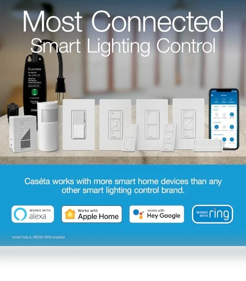 Smart Lamp Dimmer 3-Way Kit with Pico Remote — LED, Lutron