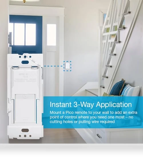 Smart Lamp Dimmer 3-Way Kit with Pico Remote — LED, Lutron