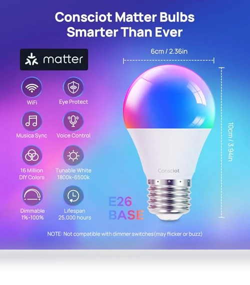 Smart Light Bulbs — LED, Consciot