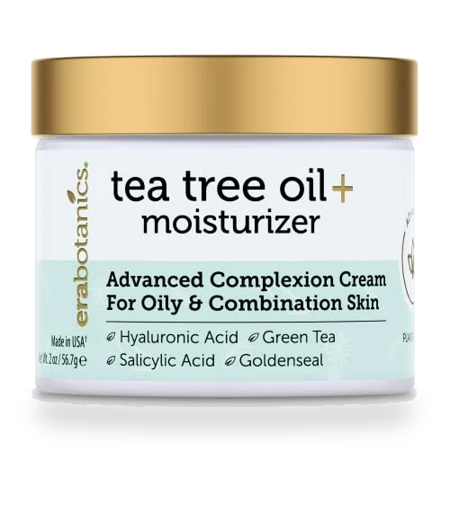 Tea Tree Cream Face Moisturizer for Oily Skin — Beauty & Personal Care, Era Organics