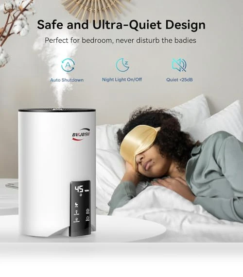 Ultrasonic Cool Mist Humidifier & Essential Oil Diffuser — Air Moisturizers, BWJBSW