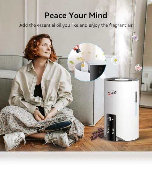 Ultrasonic Cool Mist Humidifier & Essential Oil Diffuser — Air Moisturizers, BWJBSW