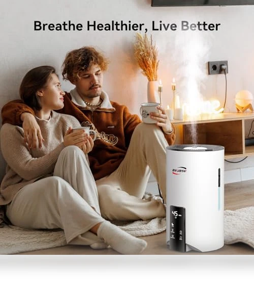Ultrasonic Cool Mist Humidifier & Essential Oil Diffuser — Air Moisturizers, BWJBSW