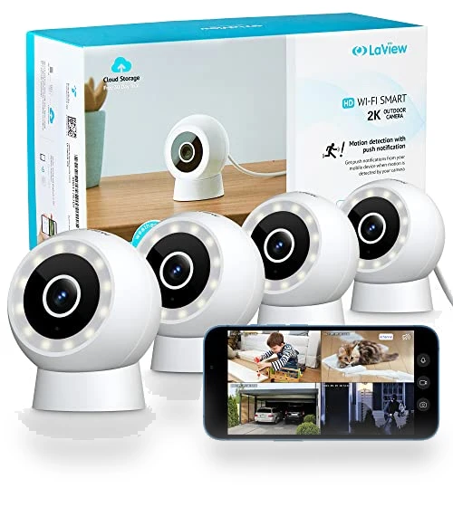 4MP 2K Security Cameras Outdoor Indoor Wired — Outdoor Security Cameras, LaView