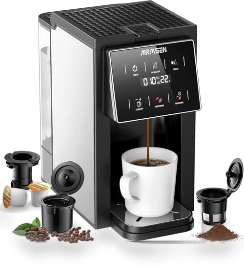 Grind & Brew Coffee Maker with Built-in Grinder — Single-Cup Coffee Makers, AIRMSEN