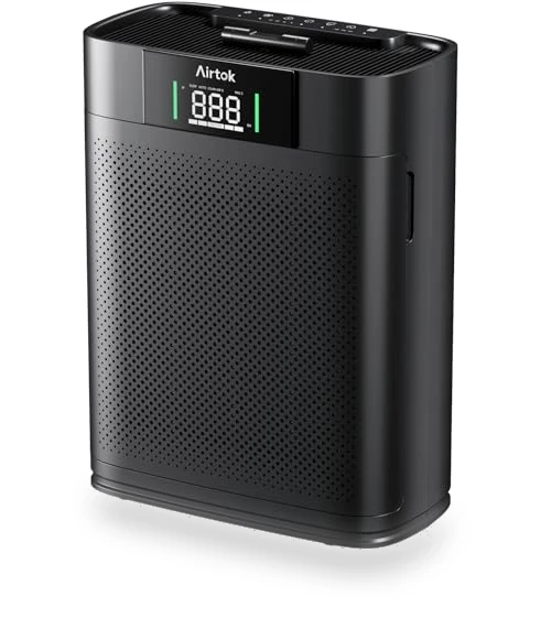 Large Room Air Purifier with Air Quality Monitor — HEPA Air Purifiers, AIRTOK