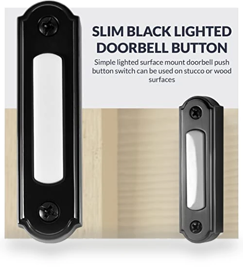 LED Lighted Metal Door Chime Push Button — Push Buttons, Newhouse Hardware
