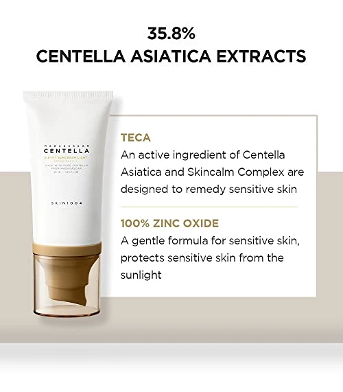 Madagascar Centella Air-fit Suncream Light — Body Sun Protection, SKIN1004