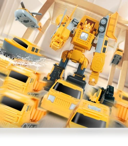Magnetic Transform Engineering Car Assembled Toys with Storage Box — Construction Kits, FUYLE