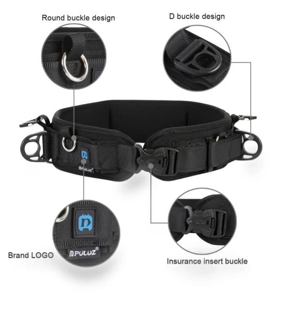 Multi-functional Bundle Waistband Strap Belt with Hook for SLR / DSLR Cameras — Straps, PULUZ