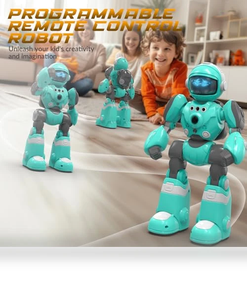 Programmable Remote Control Robot with Magic Record Voice Function — Interactive Figures & Robots, STEMTRON