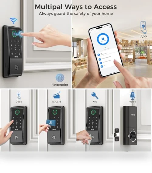 Smart Lock with Fingerprint Keyless Entry — Keyless Entry, Devo