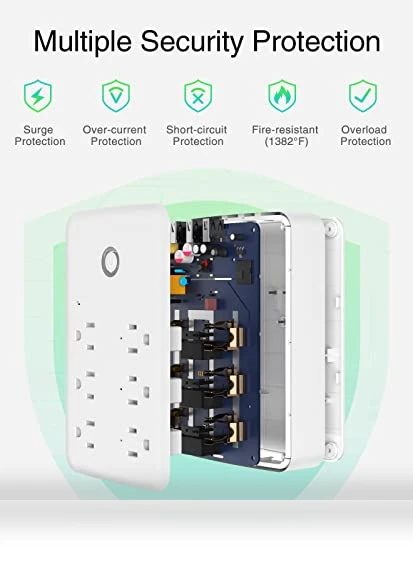 Smart Plug Outlet Extender with USB Wall Charger — Power Guardians, GHome Smart