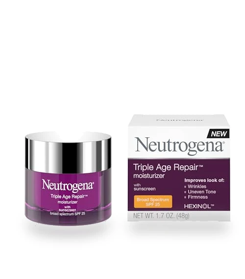 Triple Age Repair Face Moisturizer with SPF 25 — Facial Hydration, Neutrogena