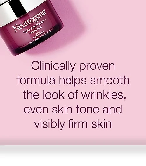 Triple Age Repair Face Moisturizer with SPF 25 — Facial Hydration, Neutrogena