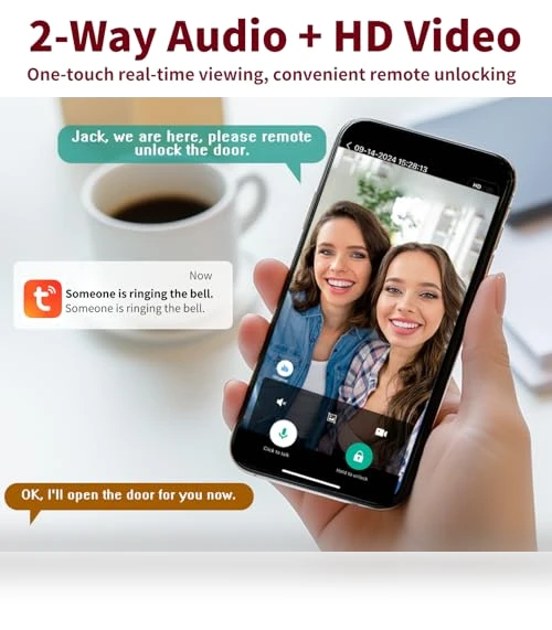 Video Smart Lock with Camera & Doorbell — Smart Home Security, Devo
