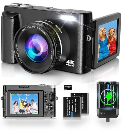 4K Digital Camera for Photography and Video — Mirrorless Cameras