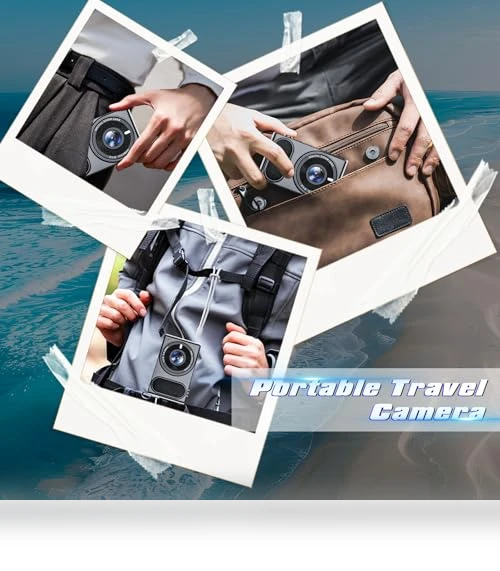 4K UHD Digital Camera with Autofocus and Anti-Shake — Compact Digital Cameras, TAOQQI