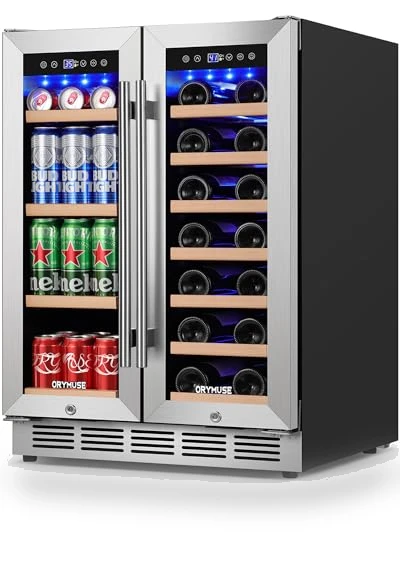 Dual Zone Wine and Beverage Refrigerator — Drink Coolers, ORYMUSE