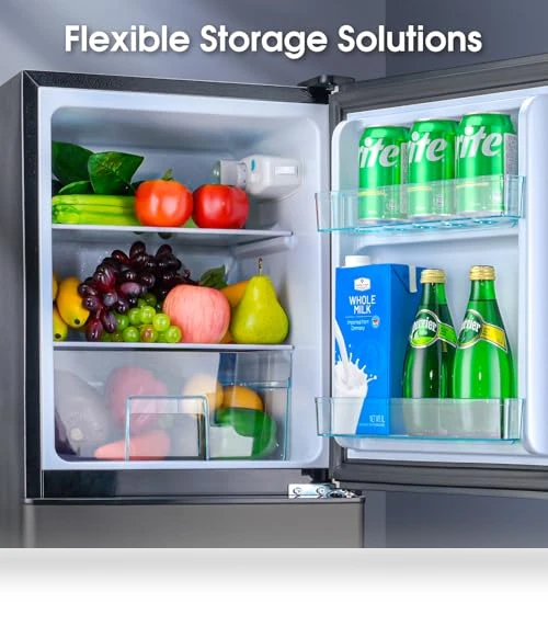 Fridge with Bottom Freezer and Drawer — Mini Fridges, Anypro