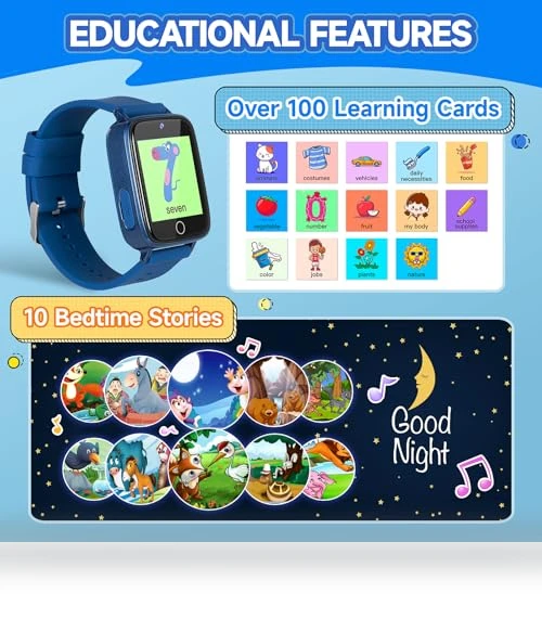 Kids Smart Watch with Games and Camera — Educational Timepieces, ZUODUN