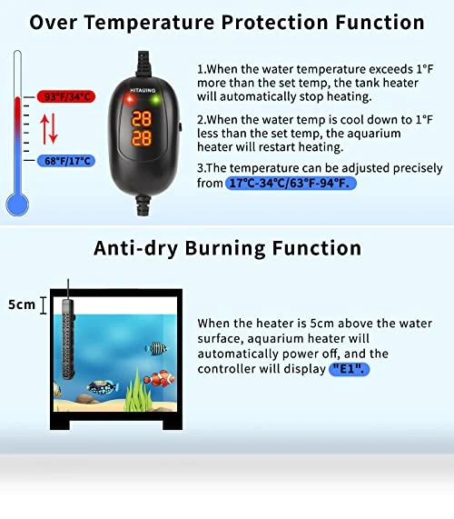 Submersible Aquarium Heater — Heaters & Chillers, HiTauing
