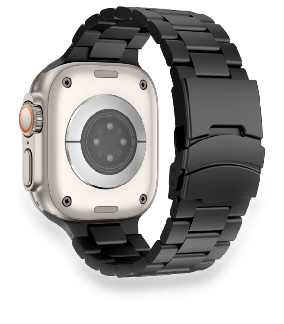 Three Beads Titanium Alloy Metal Watch Band — Bands