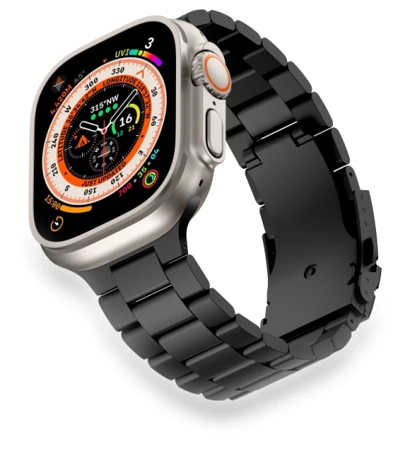 Three Beads Titanium Alloy Metal Watch Band — Bands