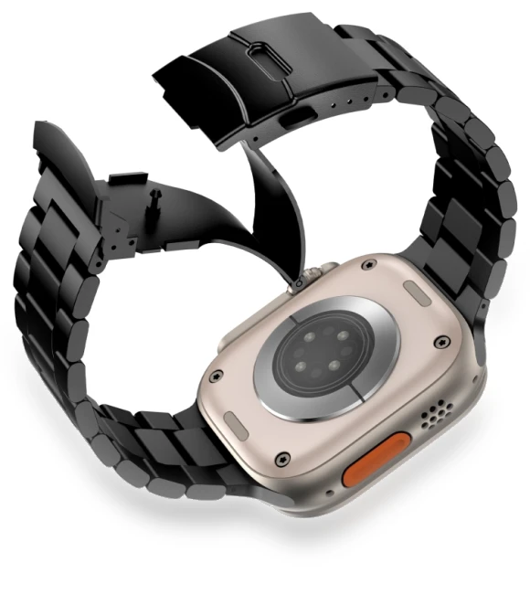 Three Beads Titanium Alloy Metal Watch Band — Bands